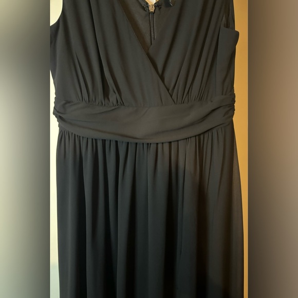 Lulus Dress-Thoughts of Hue Black Surplice Maxi - Picture 9 of 16